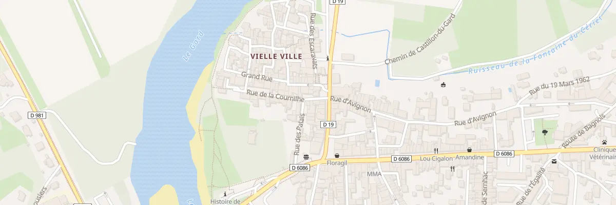 Plan du 6 Rue de la Cournilhe à Remoulins