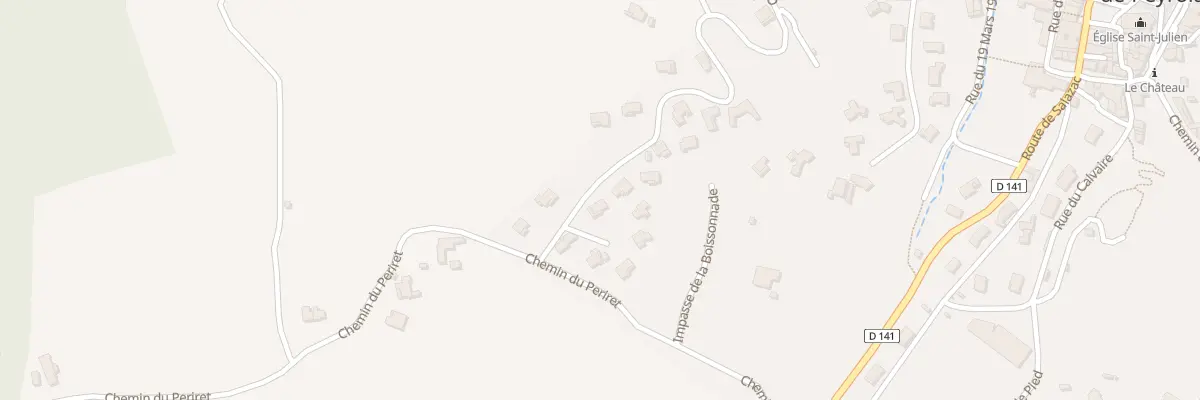 Plan du 499 Che de Lapparan à Saint-Julien-de-Peyrolas