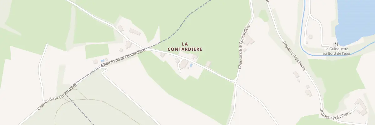 Plan du 497 Che de la Contardiere à Cogny
