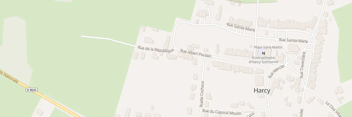 Plan du 33 Rue Albert Poulain à Harcy