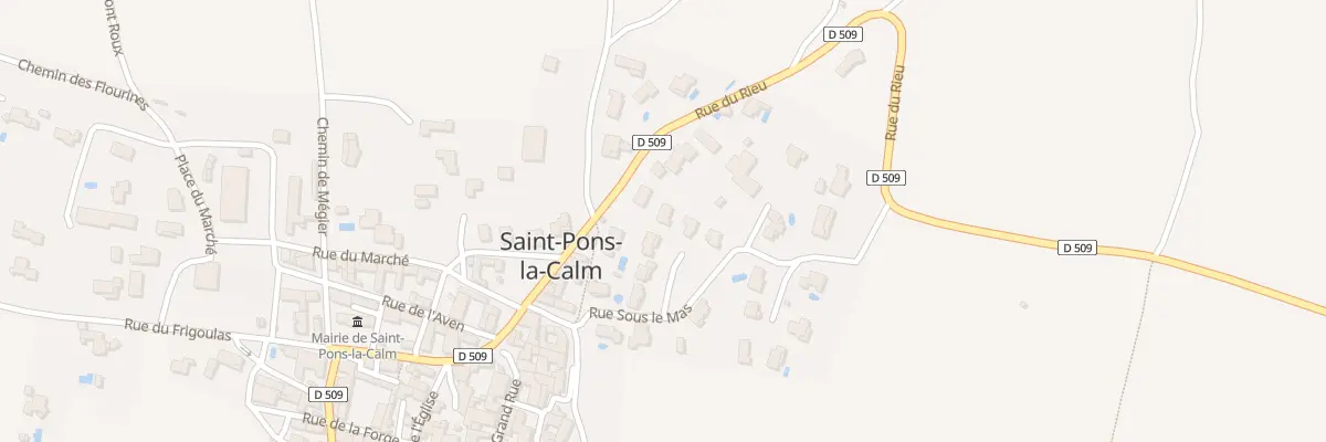 Plan du 5210 Rue Sous le Mas à Saint-Pons-la-Calm