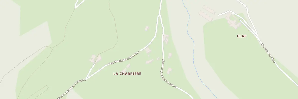 Plan du 5554 La Charriere à Pranles