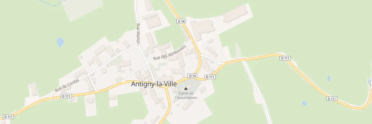 Plan du 5036 Le Village à Antigny-la-Ville