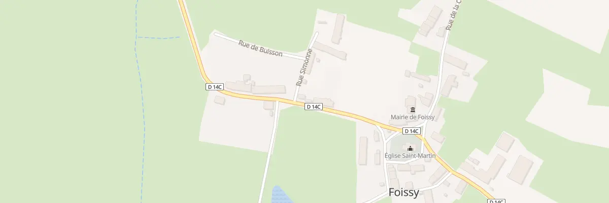 Plan du 7 Rue de la Velle à Foissy