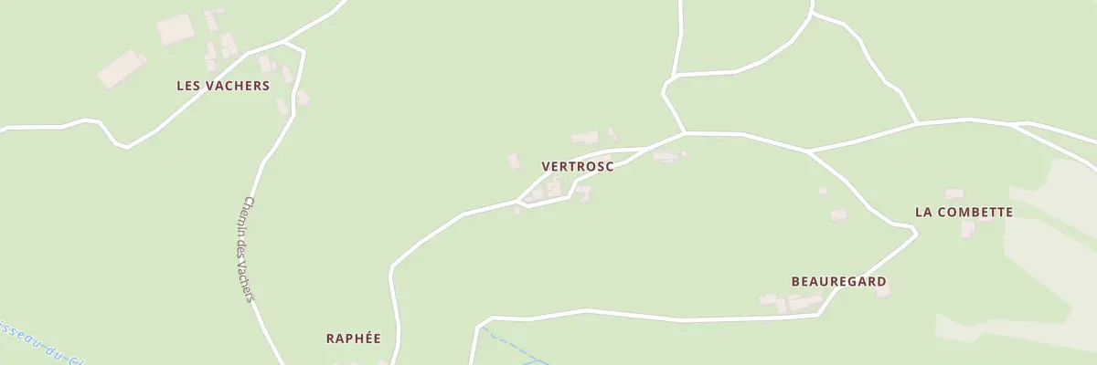 Plan du 5283 Vertrosc à Vanosc