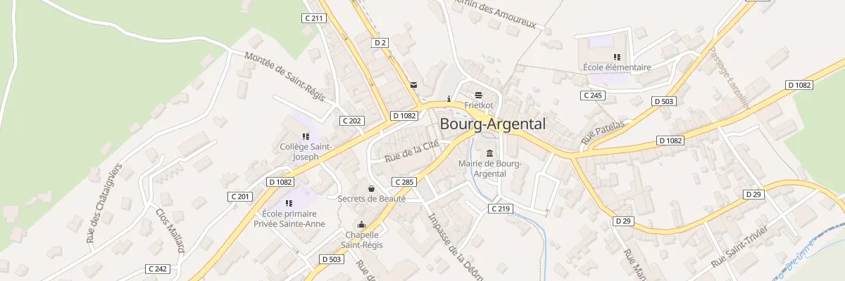 Plan du 4 Rue de la Cité à Bourg-Argental