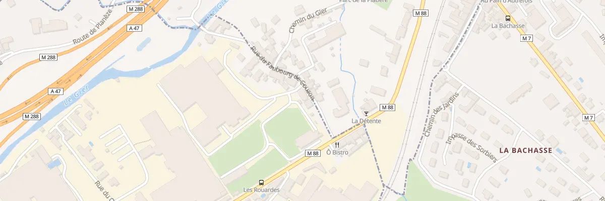 Plan du 3 Rue du Faubourg Couzon à L’Horme