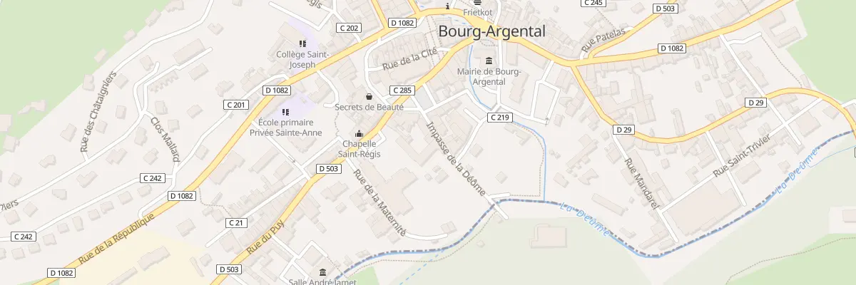 Plan du 4 Imp de la Déôme à Bourg-Argental