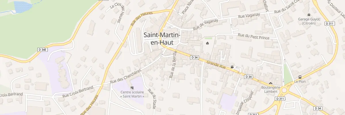 Plan du 1 Rue des Abattoirs à Saint-Martin-en-Haut