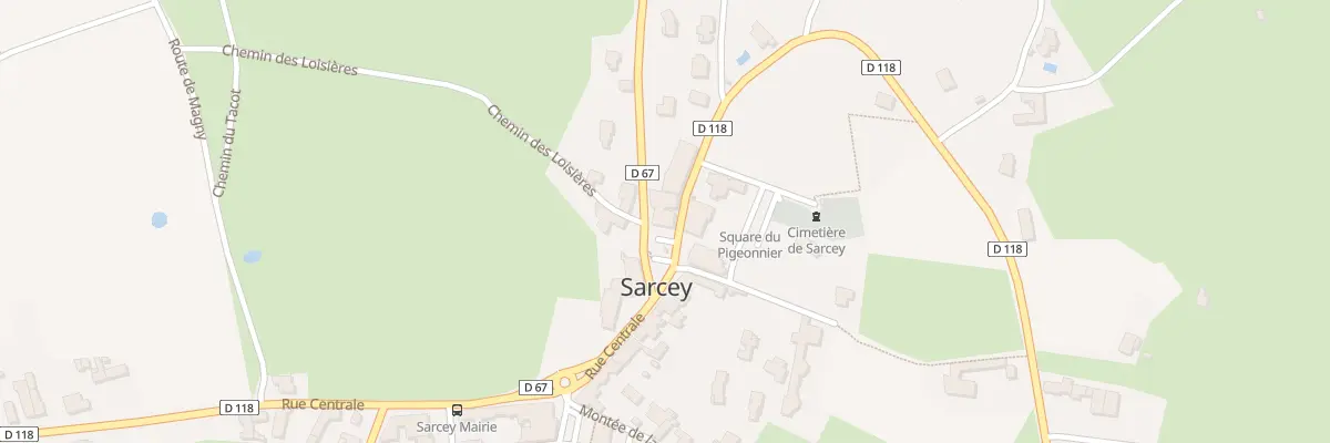 Plan du 2 Pl de l’Eglise à Sarcey