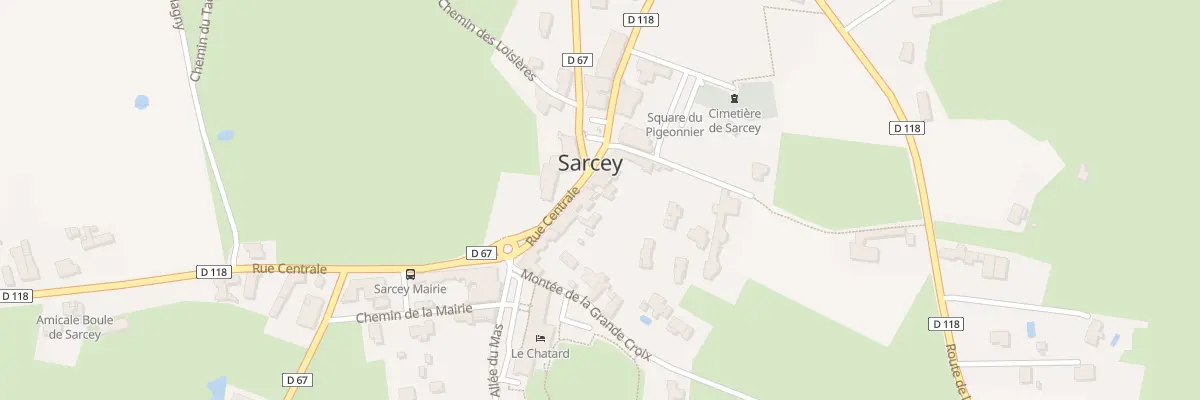 Plan du 45 Rue Centrale à Sarcey