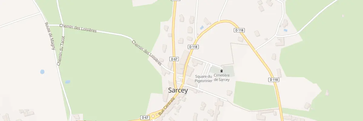 Plan du 33 Rue de la Cave à Sarcey