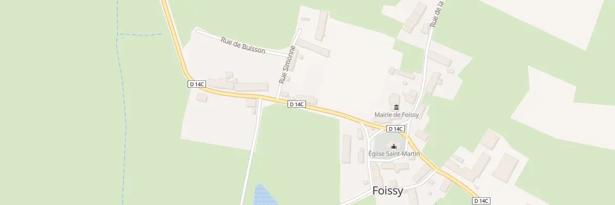 Plan du 9 Rue de la Velle à Foissy