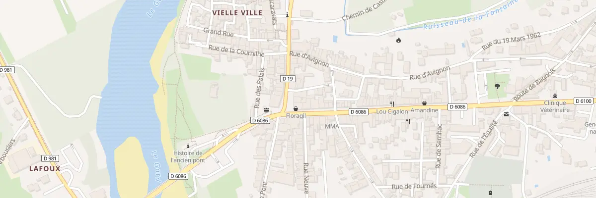 Plan du 2 Pl des Grands Jours à Remoulins