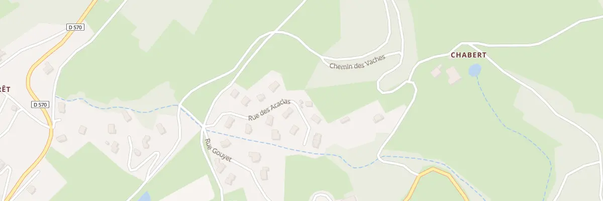 Plan du 5554 Le Monteillet à Vanosc