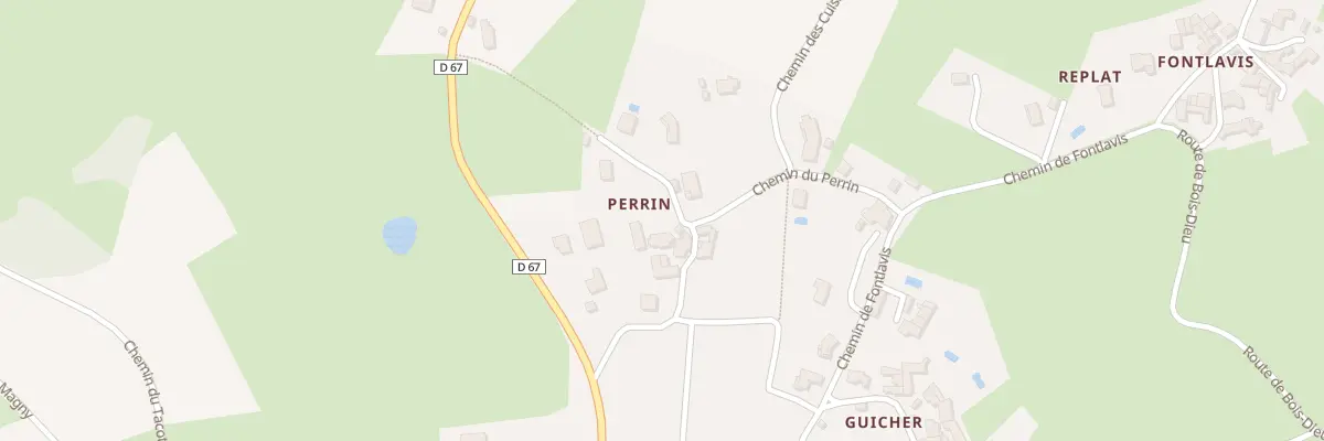 Plan du 1 Imp du Perrin à Sarcey
