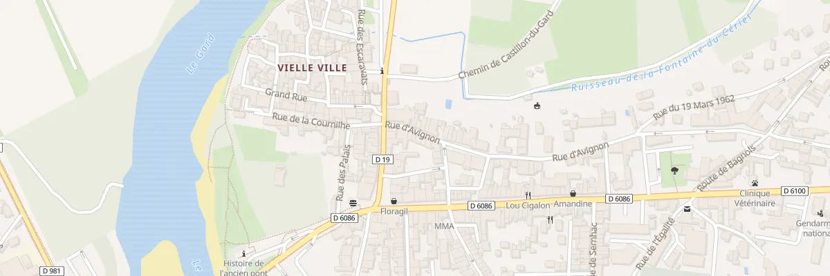 Plan du 6 Rue d’Avignon à Remoulins