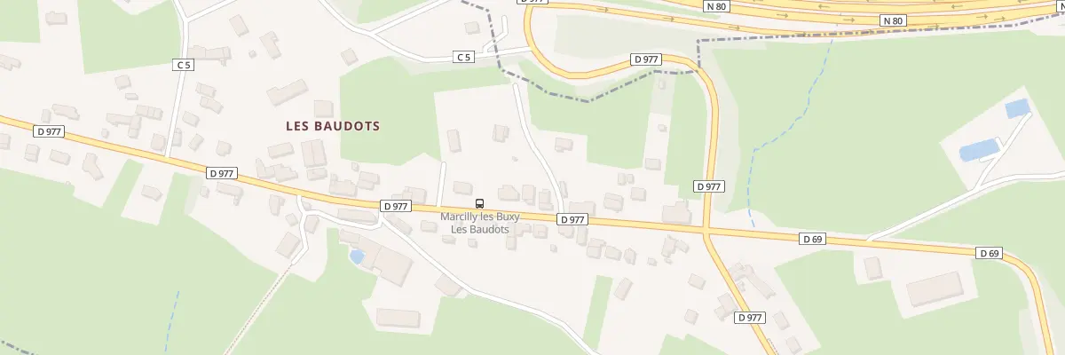 Plan du 691 Rte de Saint Eusebe à Marcilly-lès-Buxy