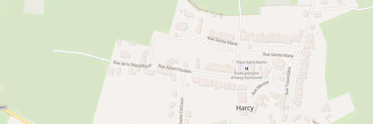 Plan du 20 Rue Albert Poulain à Harcy