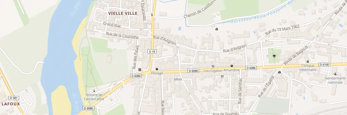 Plan du 3 Rue de Baudran Prolongée à Remoulins