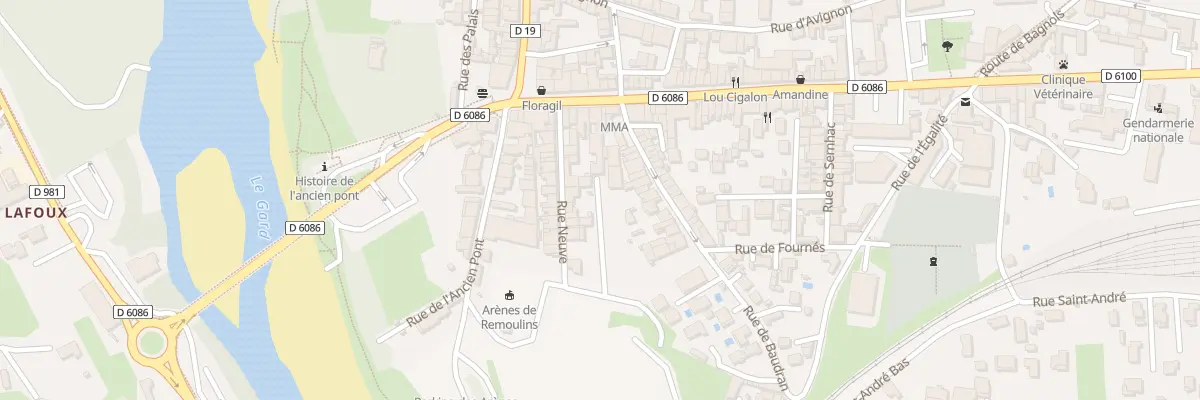 Plan du 19 Rue Neuve à Remoulins
