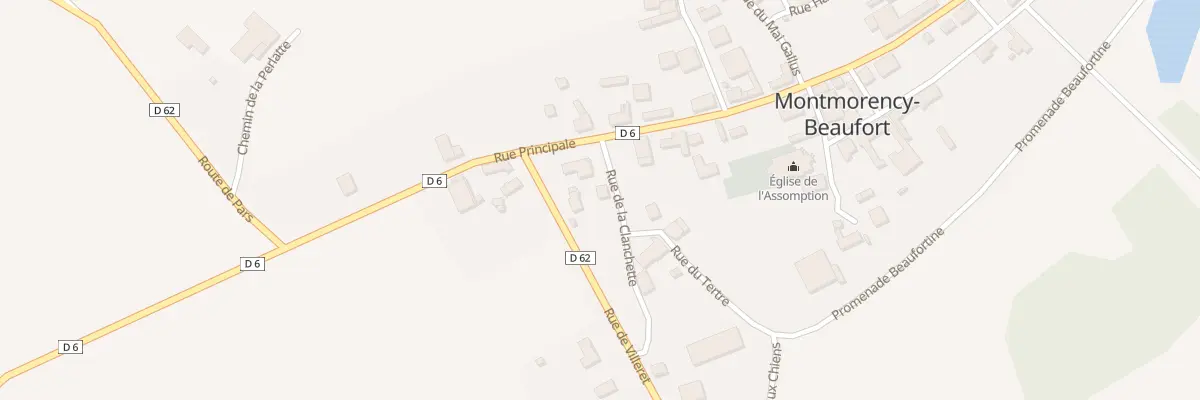 Plan du 2 Rue de la Clanchette à Montmorency-Beaufort