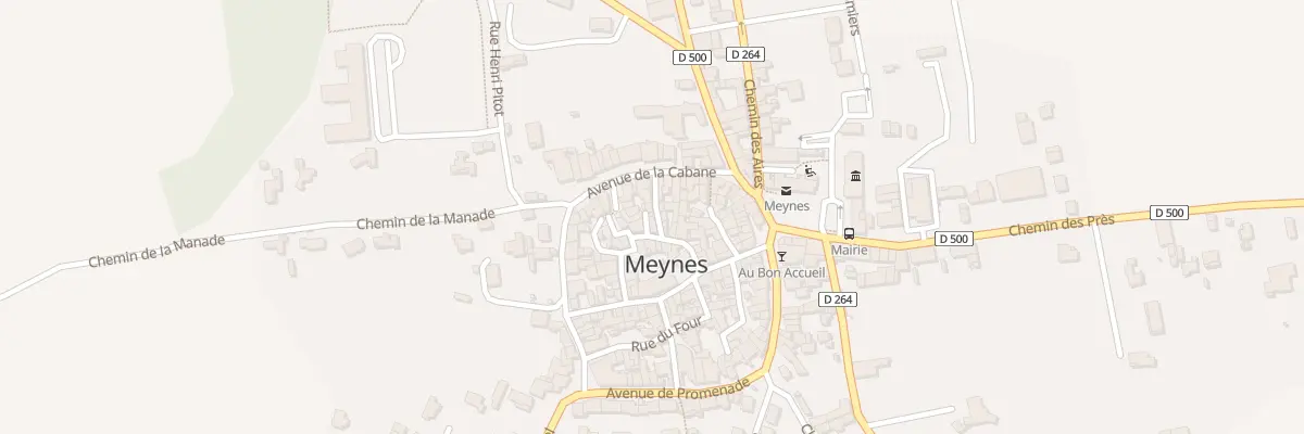 Plan du 6 Rue de la Cabane à Meynes