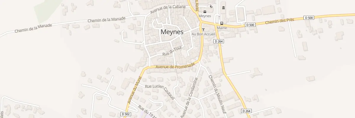 Plan du 7 Rue Neuve à Meynes