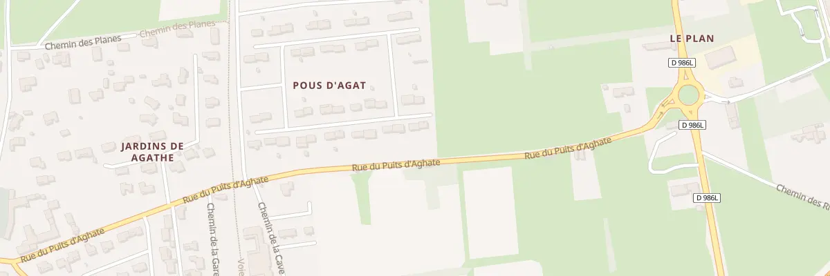 Plan du 110 Che de Blancard à Sernhac