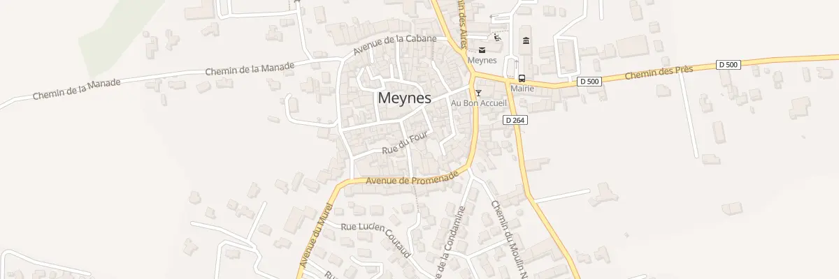 Plan du 5A Rue du Four à Meynes