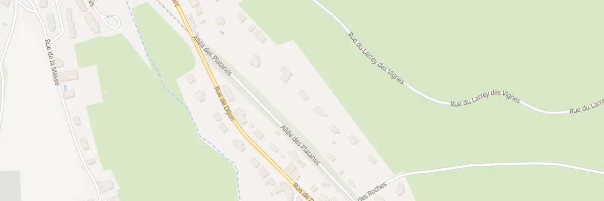 Plan du 13 All des Platanes à Pouilly-en-Auxois