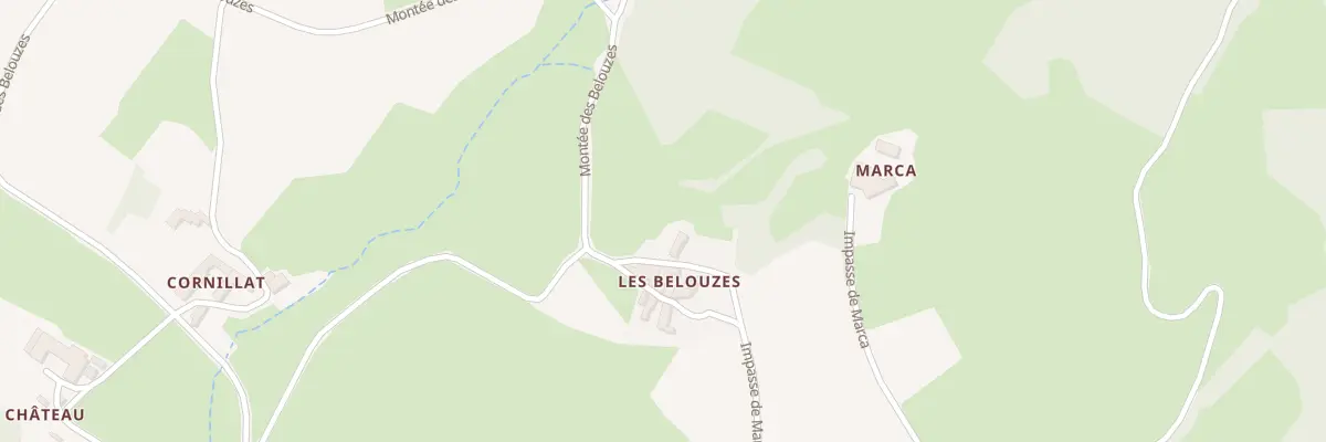 Plan du 1705 Mte des Belouzes aux Ardillats