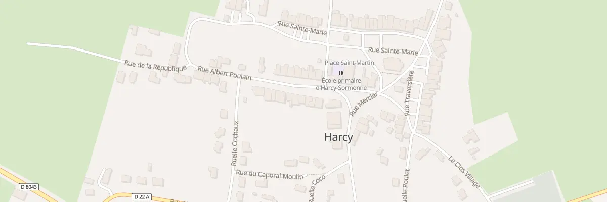 Plan du 7 Rue Albert Poulain à Harcy