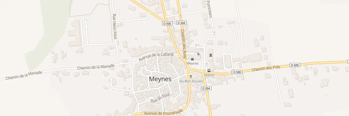 Plan du 3 Av de la Cabane à Meynes