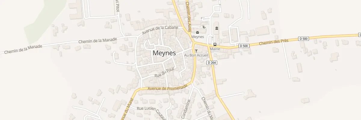 Plan du 6 Rue des Provençales à Meynes