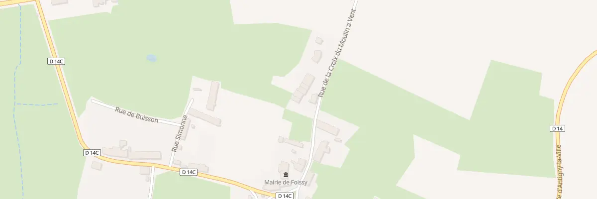 Plan du 11 Rue de la Crx du Moulin A Vent à Foissy