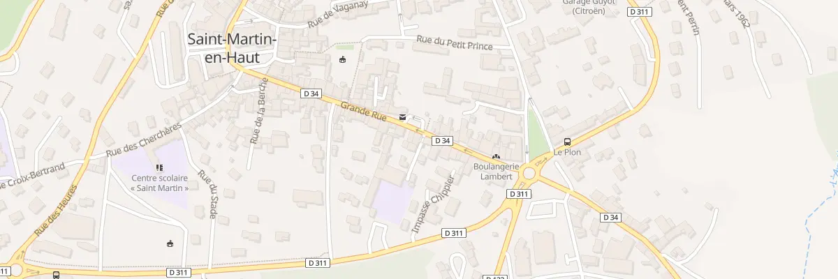 Plan du 50 Grande Rue à Saint-Martin-en-Haut