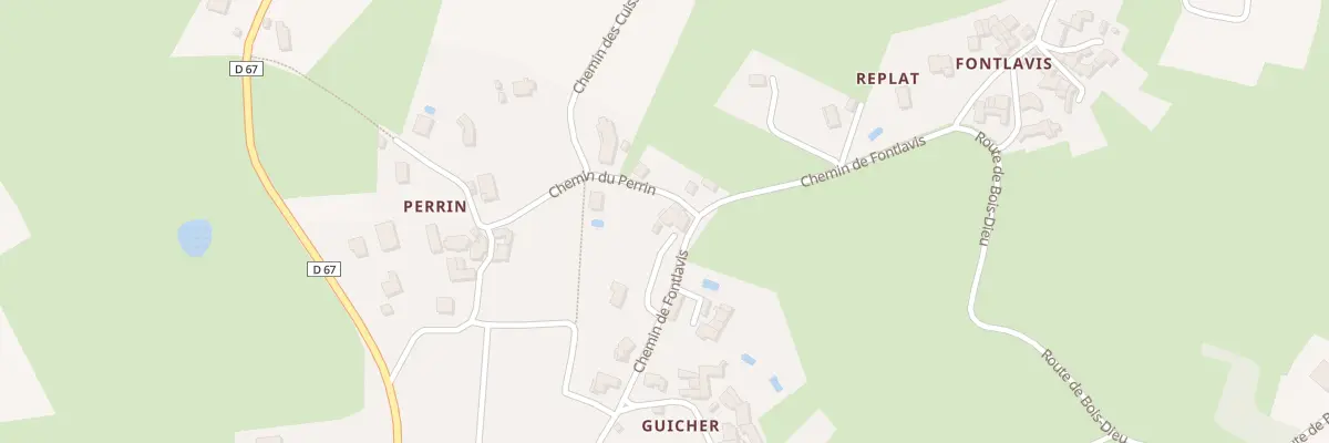 Plan du 288 Rte du Perrin à Sarcey