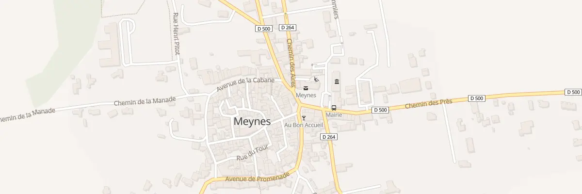 Plan du 10B Pl de la Mairie à Meynes