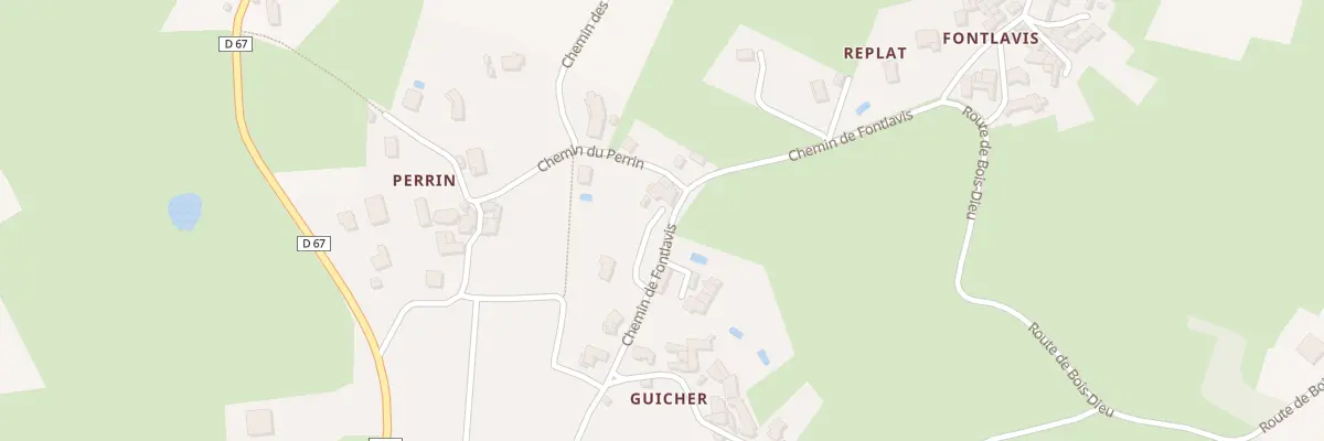Plan du 265 Che de Fontlavis à Sarcey