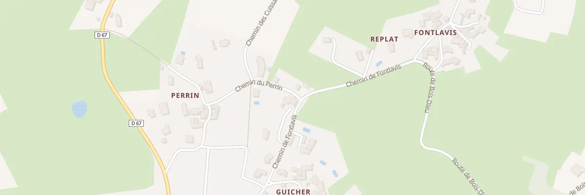 Plan du 310 Rte du Perrin à Sarcey