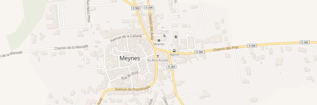 Plan du 5137 Pl de la Mairie à Meynes