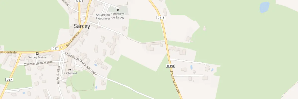 Plan du 5027 Rte de la Cave à Sarcey
