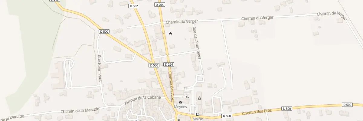 Plan du 1 Rue des Pruniers à Meynes