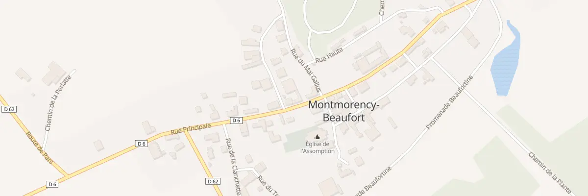 Plan du 20 Rue Principale à Montmorency-Beaufort