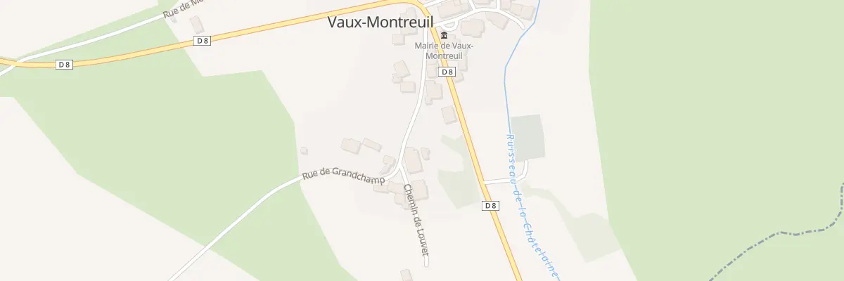 Plan du 7 Rue de Grandchamp à Vaux-Montreuil