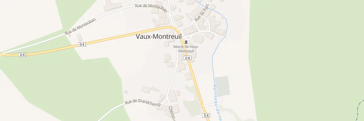Plan du 3 Rue de Grandchamp à Vaux-Montreuil