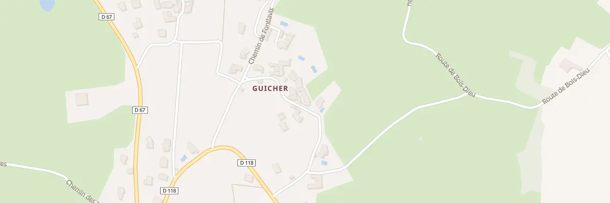 Plan du 5057 Che du Guicher à Sarcey