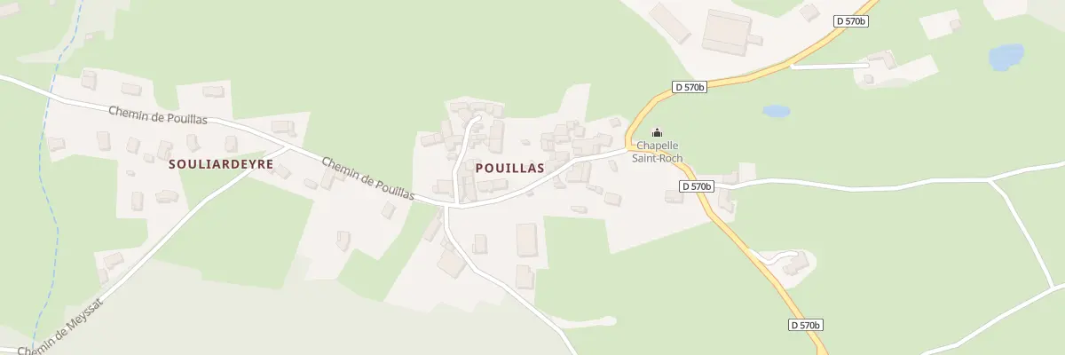 Plan du 5298 Pouillas à Vanosc
