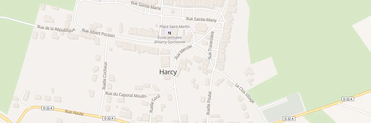 Plan du 1 Rue Mercier à Harcy